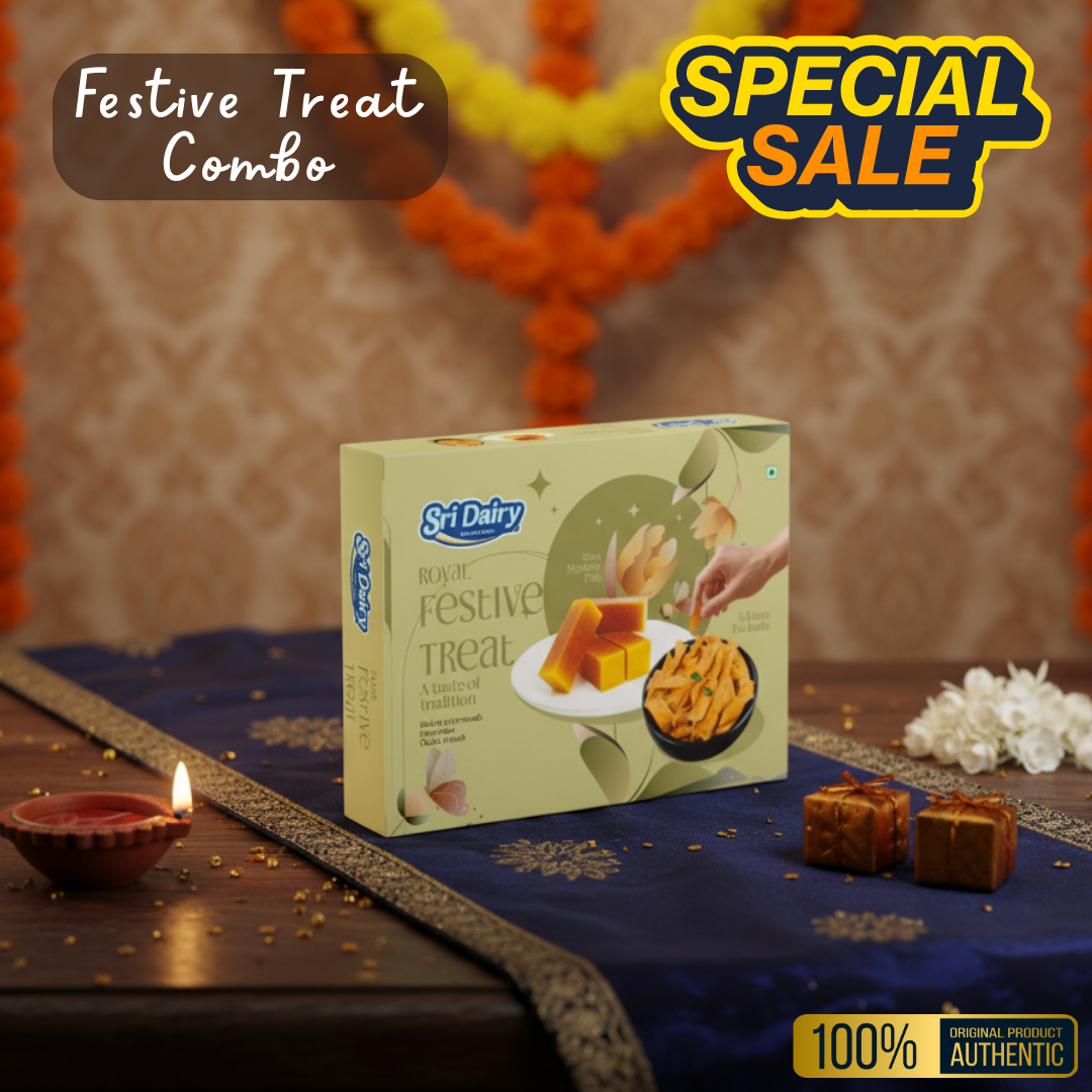 Festive Treat Royal Combo - Ghee Mysore Pak & Ribbon Pakoda